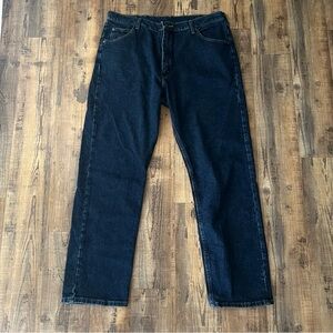 Wrangler Men's Dark Blue Straight Jeans